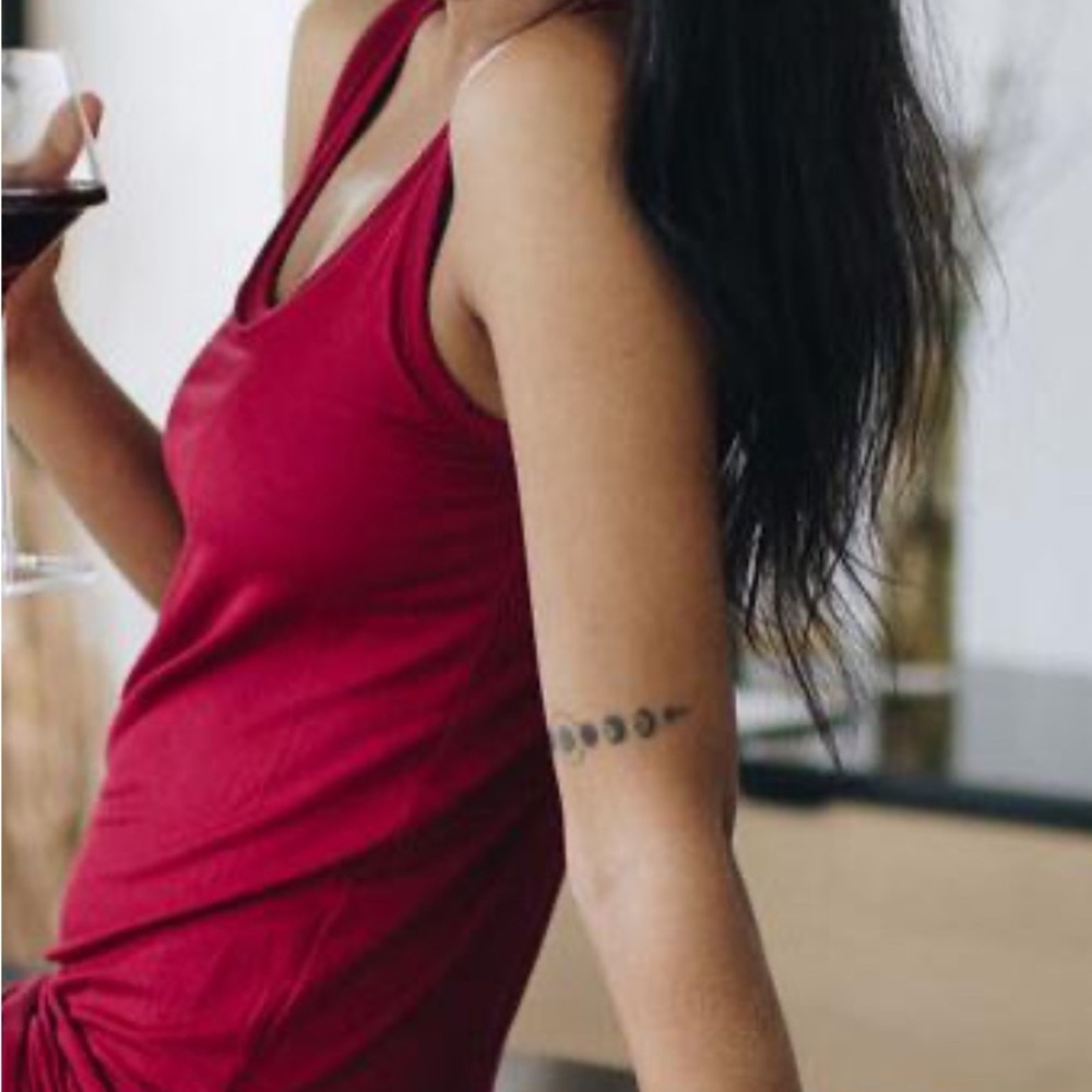 Red Halter Bodycon Mini Dress